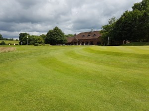 The Clubhouse from the 18th approach