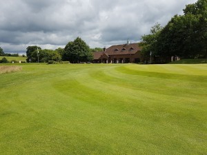 The Clubhouse from the 18th Approach